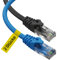 Ultra Clarity Cables Ethernet Cable Cat6 4.5M/15ft [2 Pack] High-Speed 10Gbps LAN Cable with Gold Plated RJ45 Connector for Router, Modem, PC, Switches, Hub, Laptop, Black & Blue