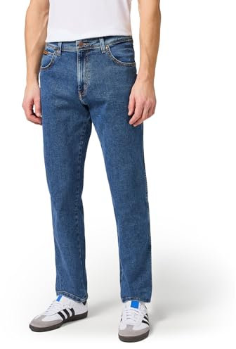 Wrangler Herren Texas Straight Jeans, Stonewash, 33W / 30L EU