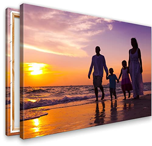 Ihr Foto auf Leinwand 60x40 cm SOFORT ONLINE Upload Ihr eigenes Bild auf Leinwand mit Holzrahmen - Wandbild mit Wunschmotiv - Persönliches Kunstdruck