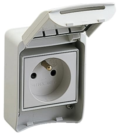 Schneider Electric ClimaSys Steckdose DIN-Schienen-Montage 1-fach Polycarbonat Hellgrau / 10 → 16A