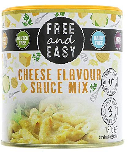 Free And Easy Dairy Free Cheese Sauce Mix 130g-6 Pack