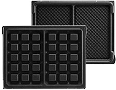 LAGRANGE Jeu de plaques Maxi Gaufres, compatible avec tous les gaufriers Tarti' Gaufres, Plaques en aluminium moulé, Revêtement antiadhésif double couche, 020122