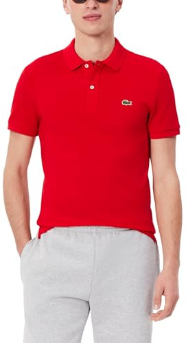 Lacoste - Polo a maniche corte da uomo in piqué - Rosso - M
