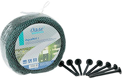 OASE 53751 Aquanet Teichnetz 1 - schützt Teiche vor Blättern und Laub, Verwendung als Vogelschutznetz an Bäumen und Sträuchern, Teichgröße bis max. 3 x 4 m, Rot