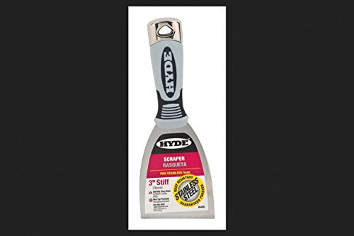 Hyde Grattoir rigide en métal souple 7,6 cm