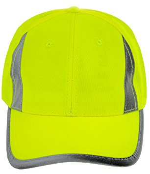 JORESTECH CAP-01 Casquette de sécurité réfléchissante haute visibilité Jaune/citron vert Unisexe, Jaune, taille unique