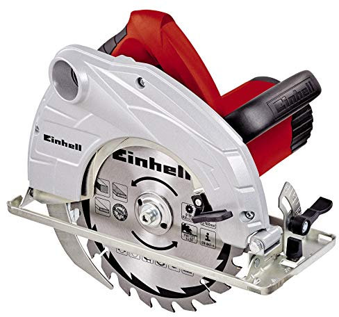 Einhell Scie circulaire TC-CS 1400 (1400 W, 24 dents, Démarrage progressif, Livré avec butée parallèle et clé pour changement de lame)