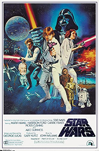 Trends International Star Wars IV One sheet Collector's Edition Wall Poster 24 x 36 for Bedroom