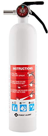 First Alert Fire Extinguisher | Marine Fire Extinguisher, White, FE1A10GR, 1-Pack, 14