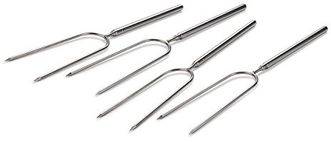Woodriver Project Kit - Stainless Steel Campfire Roasting Fork, 4-Piece