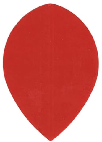 US Darts - 10 Sets (30 Flights) Ruthless Red Poly Pear Flights - 75 Micron