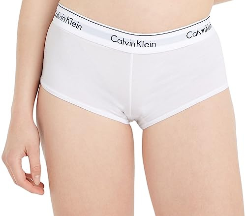 Calvin Klein - Women's Hipster Pants - Modern Cotton - 53% Cotton 35% Modal 12% Elastane - White - Cotton Modal - Medium Rise Waist - Calvin Klein Signature Waistband - Size XS