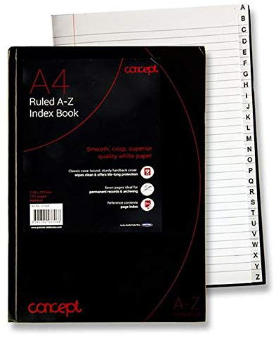 Premier brevpapper S2837068 koncept A4 A-Z index bok