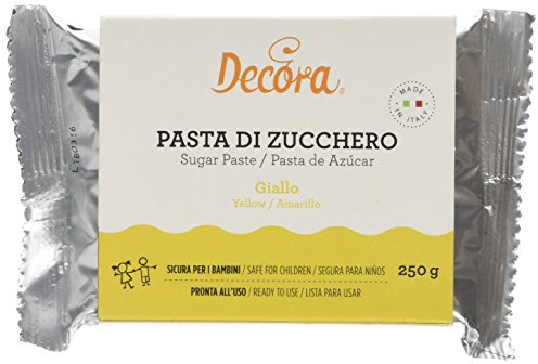 Decora 0310129 Pasta De Azúcar Amarilla 250 G
