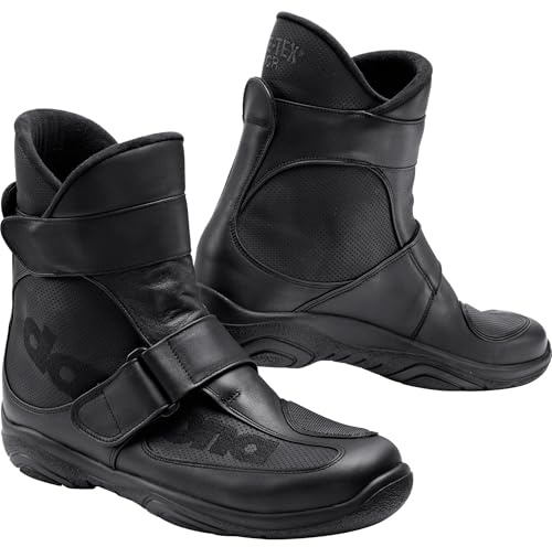 Daytona Boots Journey XCR - Botas cortas para motocicleta, color negro, talla 48, unisex, para todo el año, piel