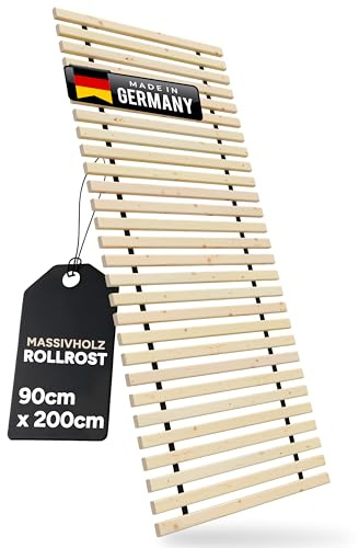 TUGA - Holztech Rollrost 28 LEISTEN 300Kg 90 x 200 cm Lattenrost Rolllattenrost Bettrost Qualität aus Deutschland