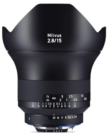 ZEISS Milvus 15mm f/2.8 Full Frame Camera Lens for Nikon F-Mount ZF.2, Black