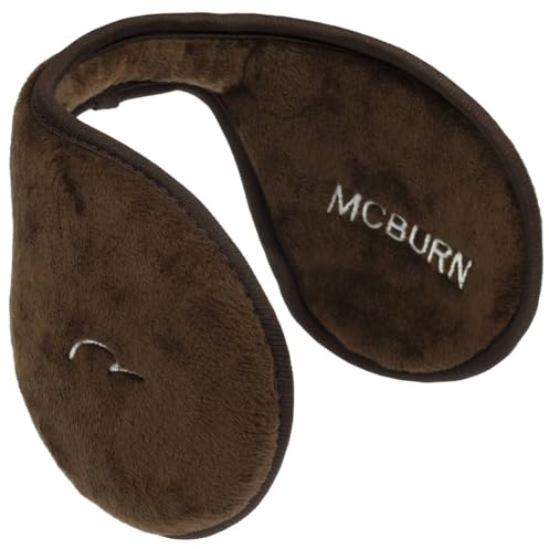 McBURN Calentador de Orejas Earband Mujer/Hombre - banda para las hombres otoño/invierno - talla única marrón