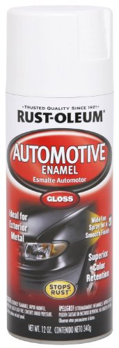Rust-Oleum 252468 Automotive Enamel Spray Paint, 12 oz, Gloss White