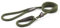 Ancol Heritage Rope Slip Lead Dog Puppy Pet Training Walking Accessory Green Nylon Hand Sewn Leather Ends Weather Proof Strong Durable Lightweight 1.5 m x 8 mm