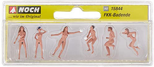 NOCH FKK-Badende, detailreiche Modellfiguren, 1:87 für Spur H0 ideal für kreative Modelleisenbahn-Gestaltung