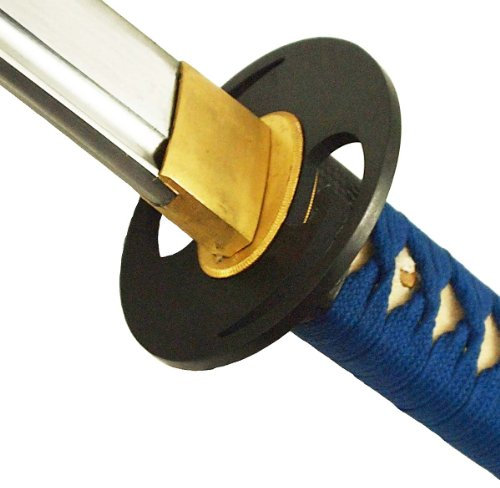 DerShogun Katana Samuraischwert 1045 Kohlenstoffstahl blau