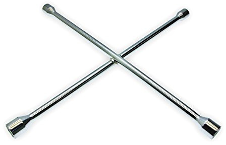 Westward Lug Nut Wrench, 4 Way, L 25 in