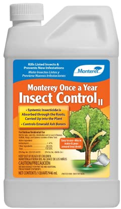 Monterey - Once A Year Insect Control II - Systemic Insecticide Absorbed Through Roots Into Plant, Systemic Granules - 1 Quart