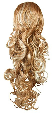 I&K® 20” Gorgeous Shoulder Length Hair Piece Layered Ponytail Extension Palm Clip (Ginger Blonde R25)