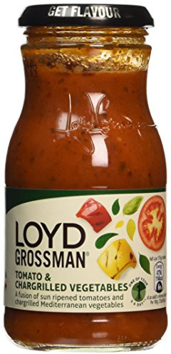 Loyd Grossman Tomato Chargrilled Vegetable Pasta Sauce 350 g (Pack of 3)
