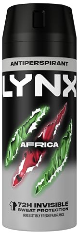 Lynx Limited Edition FIFA Africa Anti-Perspirant Aerosol men's deodorant spray with a squeezed mandarin & sandalwood fragrance for 72h protection with our anti-white marks & stains formula 150 ml