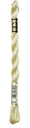 DMC 115 3-3047 Pearl Cotton Thread, Light Yellow/Beige