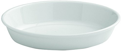 TOGNANA 25 cm x 16 cm x 6 cm PL-Cuoco pirofila Ovale, Bianco