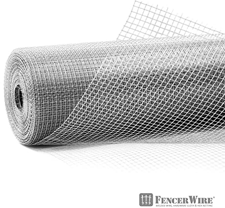 Fencer Wire 23 Gauge Galvanized Hardware Cloth with Mesh Size 1/4 x 1/4 (2 ft. x 25 ft.)