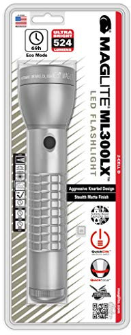 MAGLITE ML300LX LED 2D Torch Grey Tactical Handle