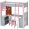 Olivias World Doll Wooden Furniture Polka Dots Double Bunk Bed Desk TD-0204AG