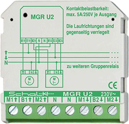Motorgruppenrelais 230V AC 2 Inverter 5A SCHALK MGR U2