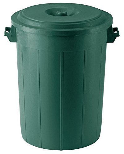 BIDONE IMMONDIZIA CON COPER VERDE LT50