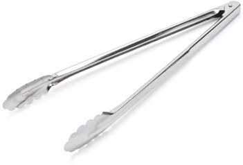 De Buyer - Pince cafétéria en inox Feuilles de Chêne - Longueur 30 cm -, Argent