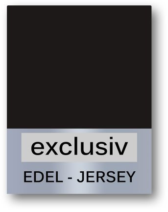 Medicline Spannbetttuch Edeljersey 140x200 100% Mako-Baumwolle schwarz