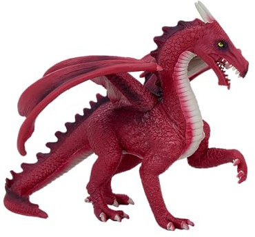 MOJO - Red Dragon Mythical | Hand-Painted Toy Figure | Fantasy Creatures Collection | True to Life & Highly Detailed | Designed in UK