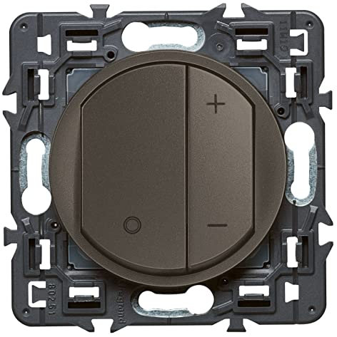 LEGRAND | Variateur Toutes Lampes, Céliane, Finition Graphite, Mémoire De Niveau D'Éclairement, Compatible Avec Poussoirs Non Lumineux