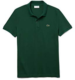 Lacoste Herren Polo-Shirt Kurzarm PH4012, Männer Polo-Hemd,2 Knopf,Slim Fit,Grün,5