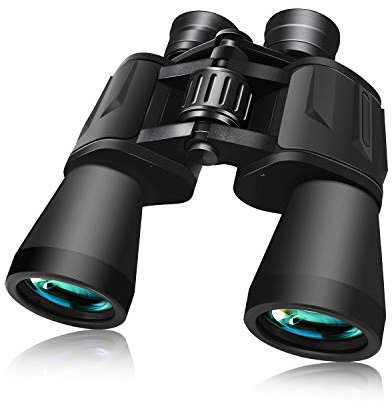 Fernglas, 10 x 50, für Erwachsene, mit vollständig beschichtetem Objektiv, leistungsstark und wasserdicht, mit Tragetasche, Gurt und Reinigungstuch