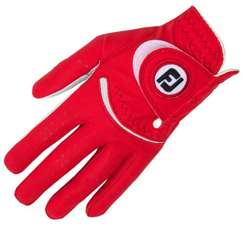 FootJoy FJ Spectrum - Guantes para Mujer, Color Rojo, Talla ML
