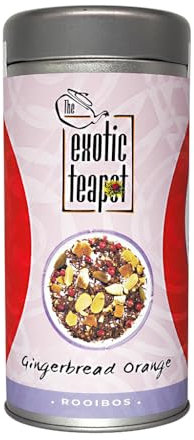 The Exotic Teapot – Rooibos Gingerbread Orange, 150g Tin, Spiced Flavoured Rooibos Tea Blend