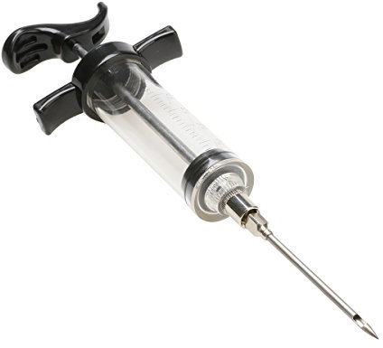 Andux Zone Edelstahl-Spritze/Marinier spritze, Inklusive Nadeln 30 ml Fassungsvermögen 09-ZSQ-001 (schwarz)