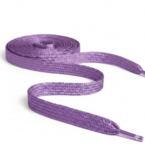 80 cm / 31 tum lila platt metallisk glitter smart laces® skosnören, idealiska skosnören för barn flickor barn och kvinnor