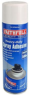 Faithfull FAISPRAYAD Spray Adhesive 500ml (Non-Chlorinated)