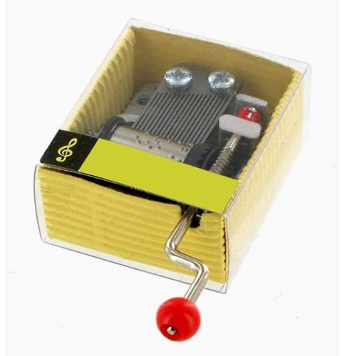 Lutèce Créations Hand-cranked music box/musical box made of cardboard with transparent window and 18-note musical mechanism - Dance of the sugar plum fairy (P. I. Tchaikovsky)